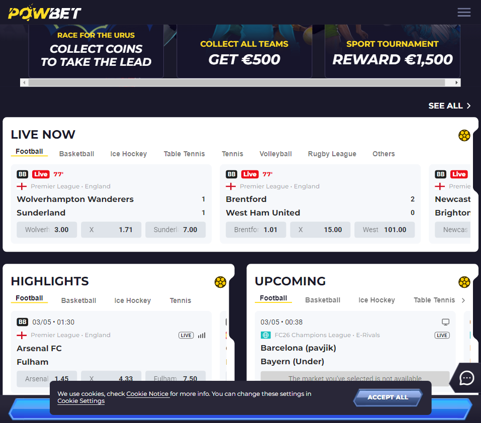 PowBet slide1